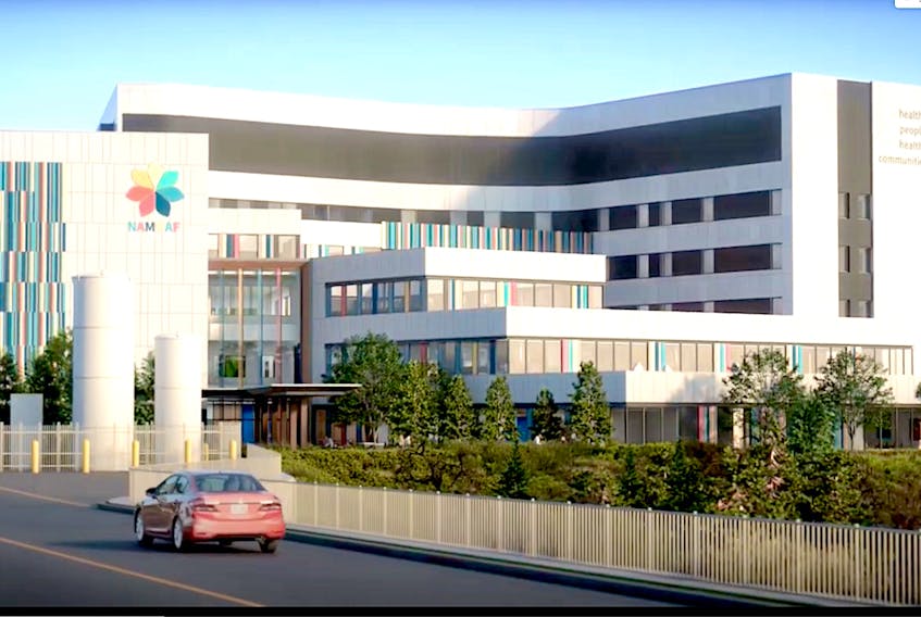 This screenshot is from a digital video outlining the design of the new adult mental health and addictions hospital in St. John's, Construction on the facility is set to begin this fall and to be completed in late 2024.
