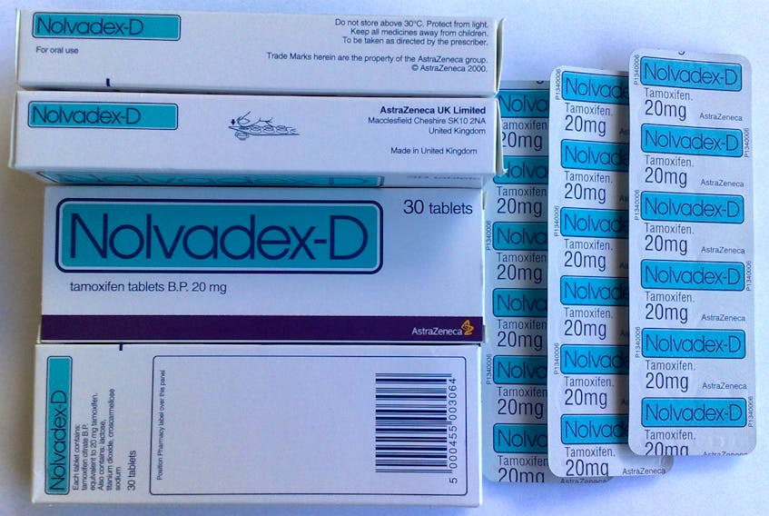 Tamoxifen, also known as Nolvadex and Tamofen, is a hormonal therapy drug that blocks estrogen receptors, reducing the risk of the type of breast cancers that have those receptors will grow back. -  Wikipedia