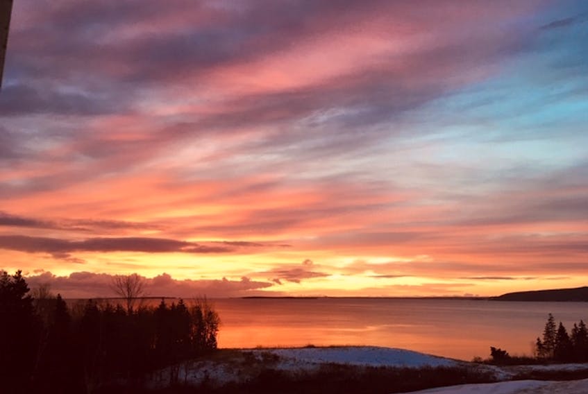 Sunrise along Cape Breton's Cabot Trail, courtesy of Melody Dauphney.