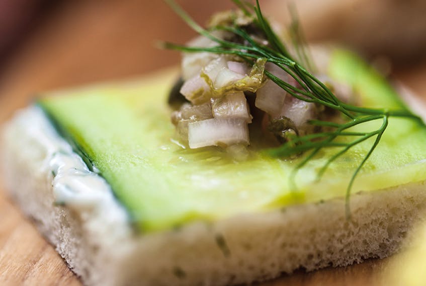 Cucumber and Smoked Salmon Open-Faced Sandwich