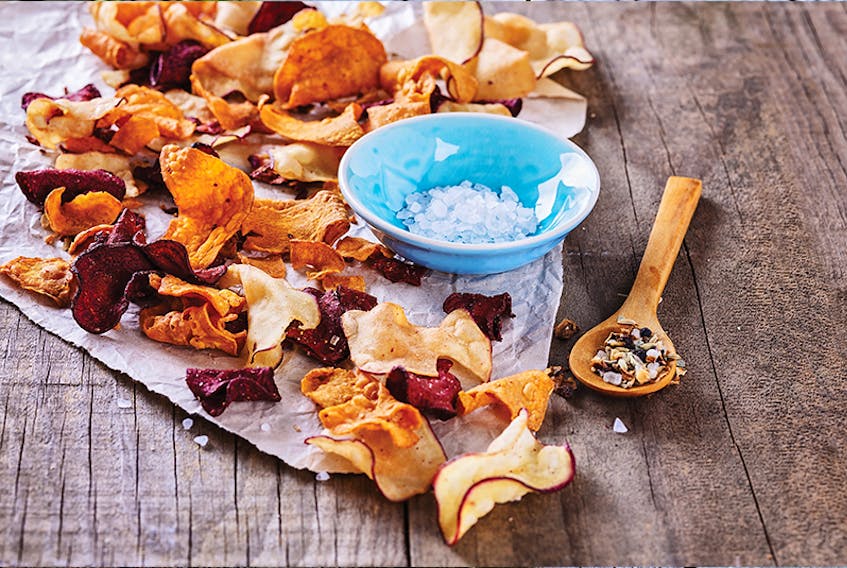 Colourful Beet & Sweet Potato Chips