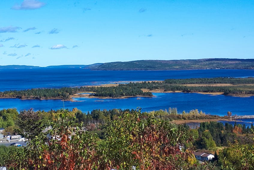Jessica Dixon has a great eye for photography, but then again, the subject matter is quite amazing!  She captured these stunning shades of blue on Wednesday from Joey’s look off in Gambo NL. Gambo is home to about 2,000 people. It is the closest town to Mint Brook - the birthplace of Joey Smallwood, former Premier of Newfoundland and last father of confederation.