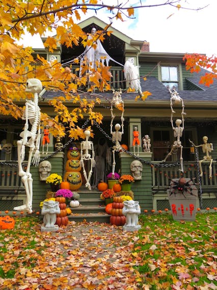 I'm not sure when the homeowners get started, but it certainly must be a labour of love. Every year, Michele Lawlor looks forward to checking out this spooktacular house in Charlottetown. If you're in the area, you can check it out on Greenfield Ave.   

 I would like to thank all the scary characters out there who work so hard to make us smile on a chilly fall night.  If you come across a frightful site, snap a photo and send it along to weathermail@weatherbyday.ca