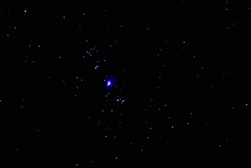 Dennis Curran's photo of the Orion Nebula, taken from Cherry Hill, N.S.