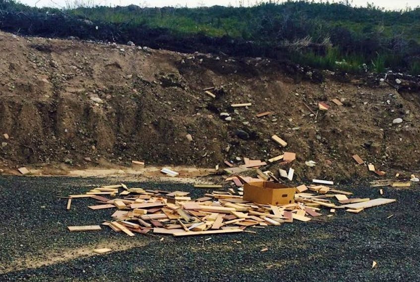 Debris dumped at the park over the Sept. 22-24 weekend.