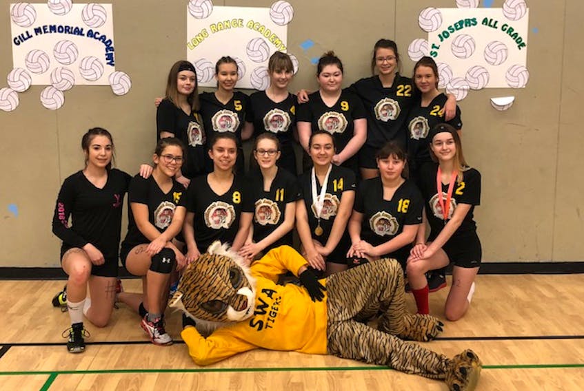 The Southwest Arm Tigers hosted this year’s girl’s provincial volleyball tournament.