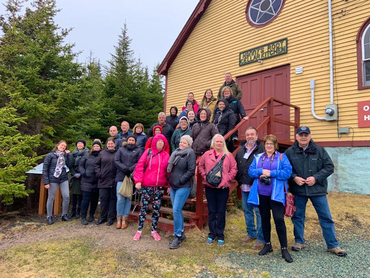 The tour group from Saint-Pierre and Miquelon and the Burin Peninsula in Elliston.
Photo courtesy of Legendary Coasts