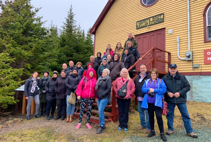 The tour group from Saint-Pierre and Miquelon and the Burin Peninsula in Elliston.
Photo courtesy of Legendary Coasts