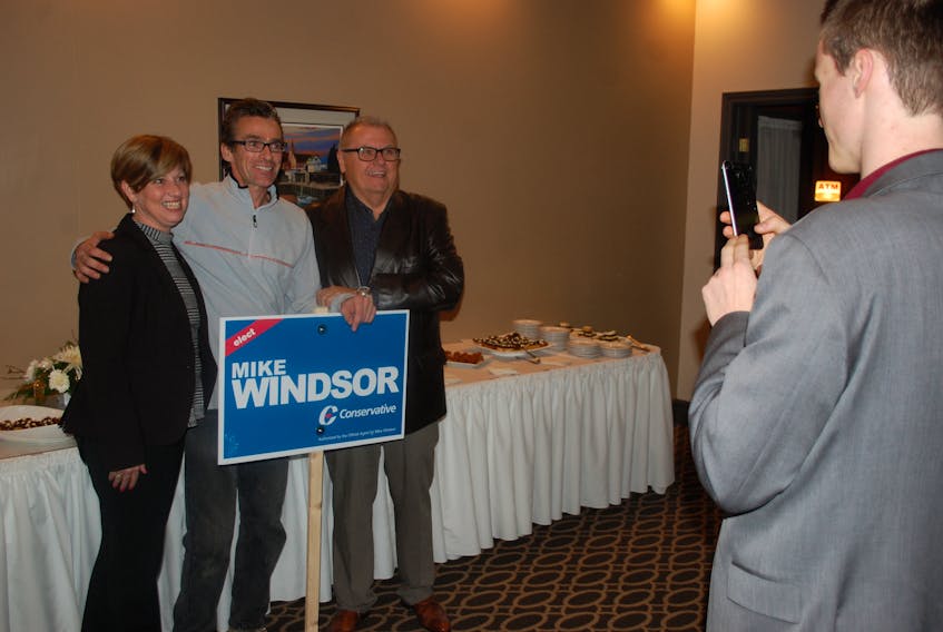 Supporters came out for a meet and greet with Bonavista-Burin-Trinity Conservative candidate Mike Windsor Friday night, Nov. 24.