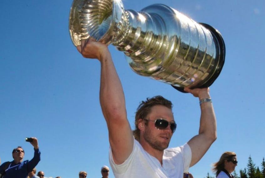 Michael Ryder bringing the Stanley Cup to Bonavista in 2011.