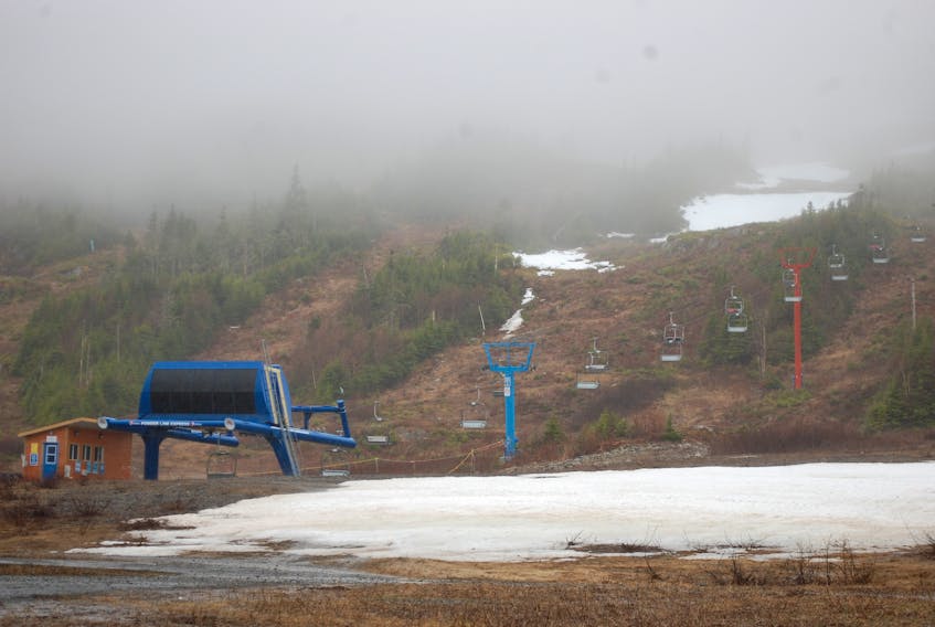 White Hills Ski Resort in May.