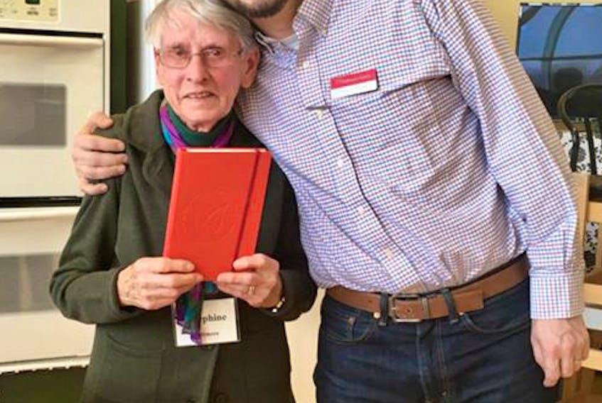 Josephine Jollymore is one of Parkinson Canada's long-standing volunteers, providing leadership to the Pictou County Chapter. Earlier this year managing director in the Parkinson Canada - Atlantic office, Ryan Underhill, met with Jollymore to honour her with a journal.