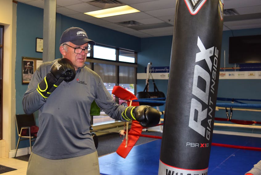 Harold Boone is one of a number of Parkinson's disease sufferers in Truro using boxing exercises at Beyond Boxing for exercise and to help increase mobility.