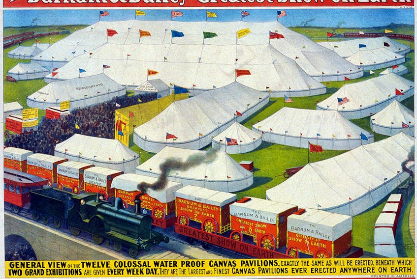 Barnum and Bailey’s Circus was billed as The Greatest Show on Earth.
