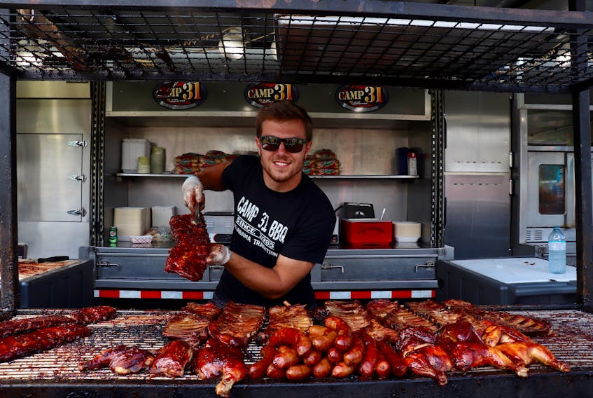 Photo of one of Ribfest's vendors, Camp 31.
