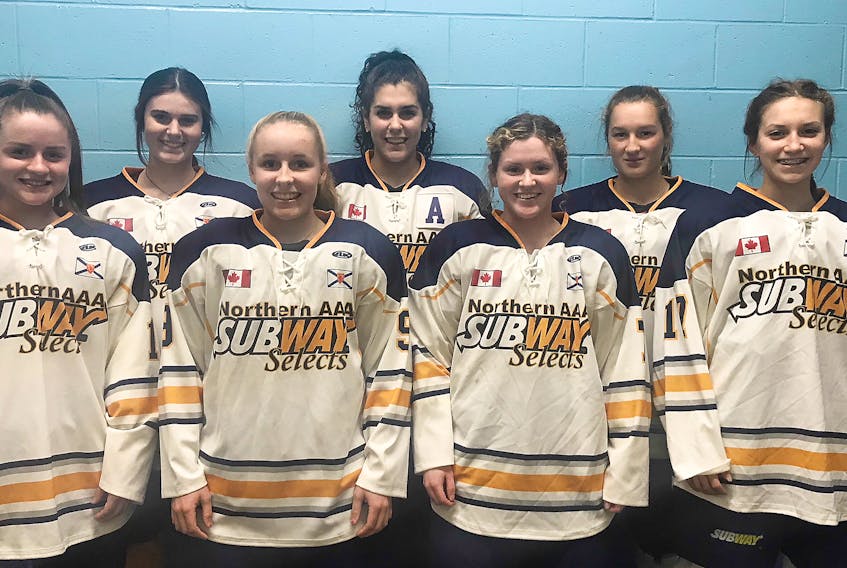 Shown is a group of Northern Subway Selects who were selected to represent Nova Scotia this past weekend at the Atlantic Challenge Cup in New Brunswick. They played on the Nova Scotia u16 and u18 teams against teams from N.B., P.E.I. and N.L.