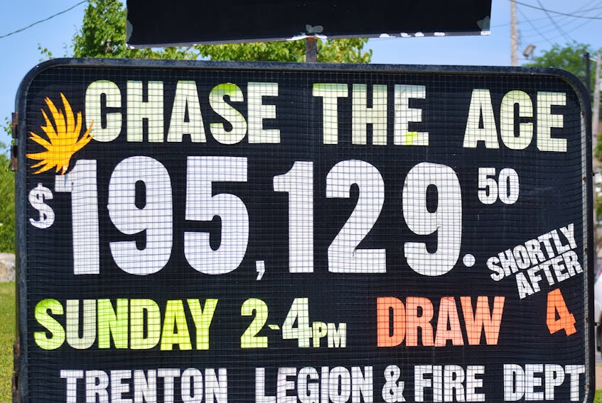 The Chase the Ace jackpot in Trenton is likely to exceed $200,000 this weekend.