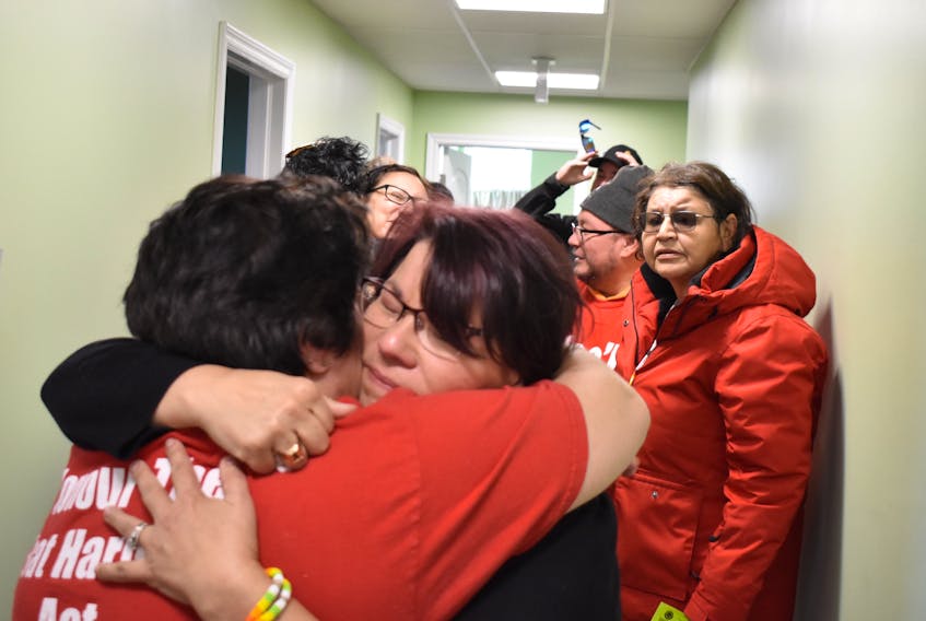 An emotional reaction from chief and council in Pictou Landing First Nation upon hearing Environment Mister Gordon Wilson's decision that Northern Pulp must submit more information on its proposed treatment facility.