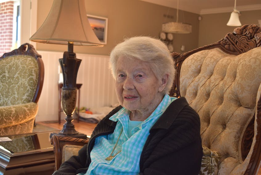 WW2 Veteran Eileen Appleton, 99, voted in Canada's 43rd Federal election in her home riding of Central Nova.