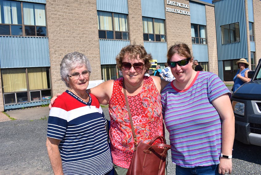Shown during an EPRH Together Forever event on July 20 are (from left): Sally Mason, Lisa Mason and Sara Cress.