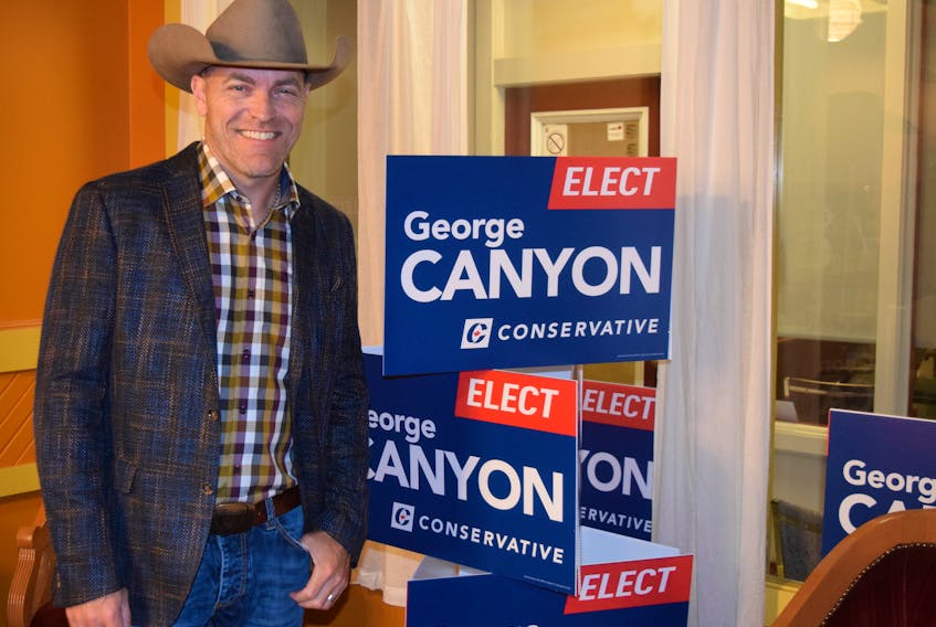 George Canyon says he wants to be the voice of Central Nova in Ottawa.