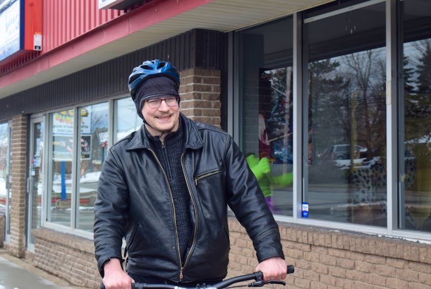 'It rides beautifully' After it was stolen back in January two Antigonish shop owners helped raise money for Andrew Sorenson's onto a new bicycle. - Brendan Ahern