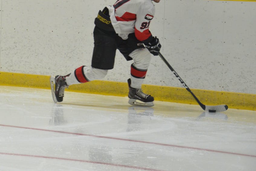 Evan Gallant of Abram-Village is in his first season with the Pictou County Crushers of the MHL (Maritime Junior Hockey League).