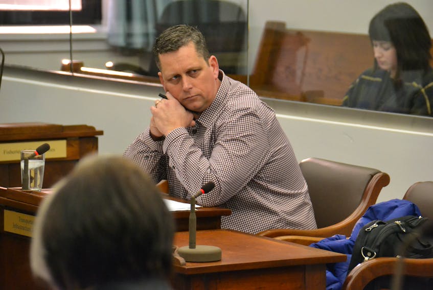 Mike MacDonald of the Upper Room Hospitality Ministry speaks before a standing committee meeting on Jan. 22, 2020. MacDonald said the service serves approximately 3,500 meals per month.