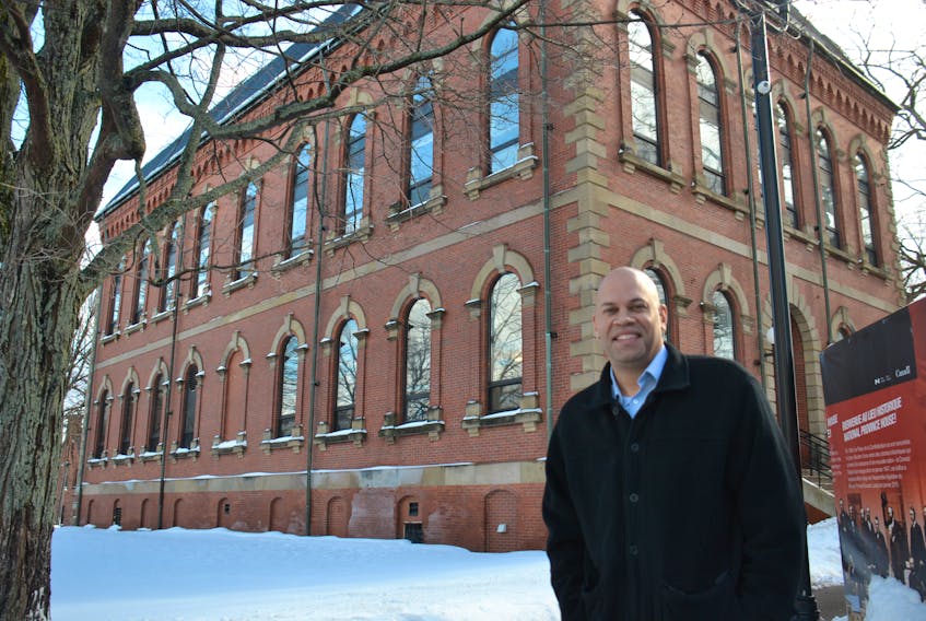 Gord McNeilly, shown outside of the Coles building in Charlottetown, became P.E.I.’s first black lawmaker following last April’s election.