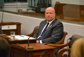 Nigel Burns, director of economic statistics and federal fiscal relations with the Department of Finance, takes questions from MLAs during a recent standing committee meeting in Charlottetown.