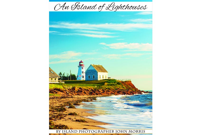 The cover of the "An Island of Lighthouses" book by Island photographer John Morris.