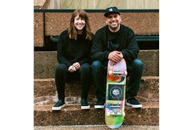 Charlottetown native Ryan Greeley and his wife Jenna, a native of Nova Scotia, are preparing to open a skateboard shop in the Island's capital city. The pair hope to roll into business in July. - Jared Doyle/Special to Guardian