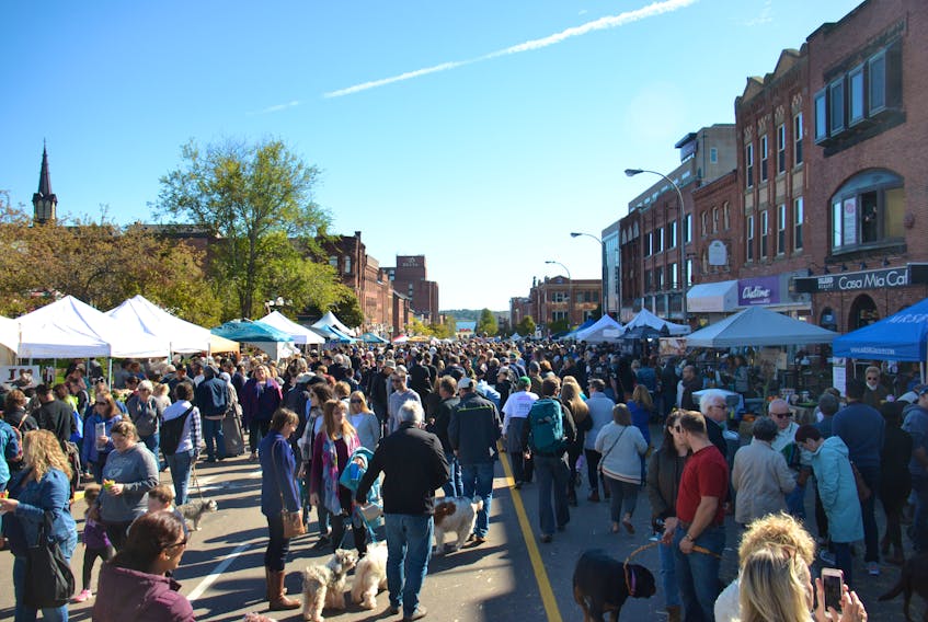 Hundreds from across P.E.I. gather for Farm Day in the City on Queen St. in Charlottetown on Oct. 6.