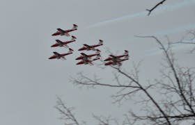 The Canadian Forces Snowbirds took to the skies over Prince Edward Island Wednesday morning.