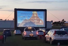 The Runway Drive-In in Slemon Park is located on gradual grade that slopes down to the screen.