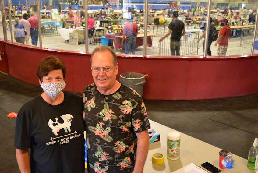 Wenda and Glenn Pitre have been running a flea market in Charlottetown for more than five years. This summer, they re-located the sale from the Sherwood Business Centre to Simmons arena to better comply with public health directives during the coronavirus pandemic.