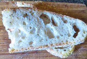 Here's a slice of the latest loaf baked by food columnist Margaret Prouse, No-Knead Bread with Rosemary.