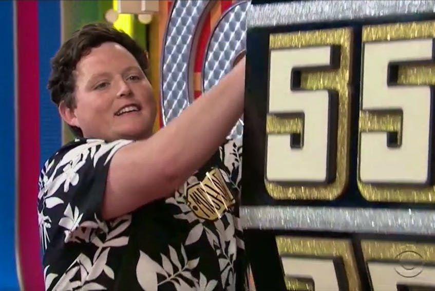Mikey Wasnidge spins the wheel while competing on The Price is Right game show. The episode he was in aired on Feb. 10. Screenshot