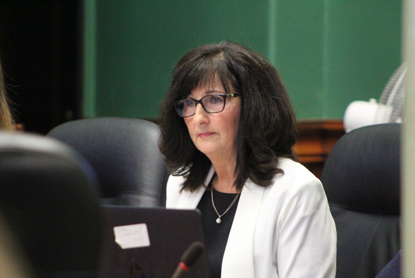 P.E.I. auditor general Jane MacAdam addresses members of the public accounts committee as they discuss her annual report's review of provincial parks.