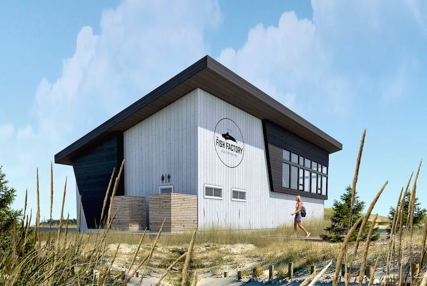 The Fish Factory is expected to be completed by Sept. 1. The upper level will have space for meetings and conventions as well as an eating area. - Tim Banks/Special to The Guardian