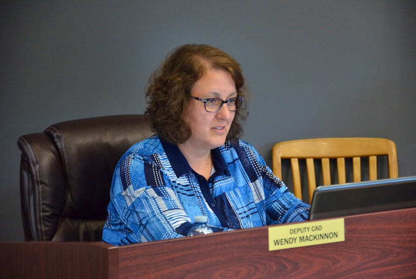 Town of Kensington deputy CAO Wendy MacKinnon during Monday night’s monthly council meeting.