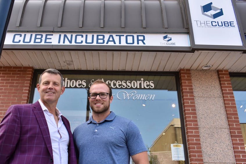 Blake Doyle, left, and Andrew MacEwen, Faculty founders at the CUBE are excited to start helping new businesses navigate and grow in the post-pandemic business world.