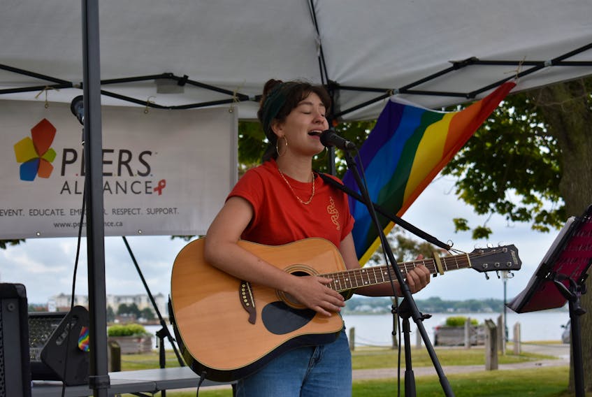 Autumn Banks volunteered her time to perform in support of the PEERS Alliance and OUT in the Park on Sunday, Aug. 18.