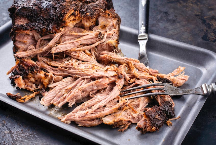 Pulled pork can be cooked on a barbecue, like this sample, or in a slow cooker for the recipe provided by Margaret Prouse in her column this week.