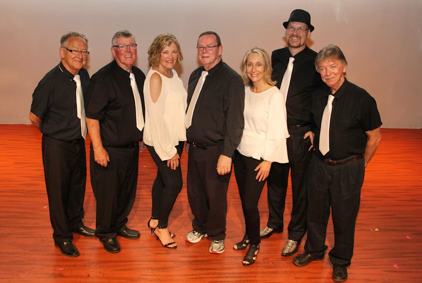 Phase II and Friends will perform their show, “Are You Lonesome Tonight: The Music of Elvis Presley’’ on Oct. 20 at 7:30 p.m. at St. Paul’s Anglican Church in Charlottetown. from left are, Pat King, Gerry Hickey, Keila Glydon, John McGarry, Jeanie Campbell, Ed Young and Blaine Murphy.