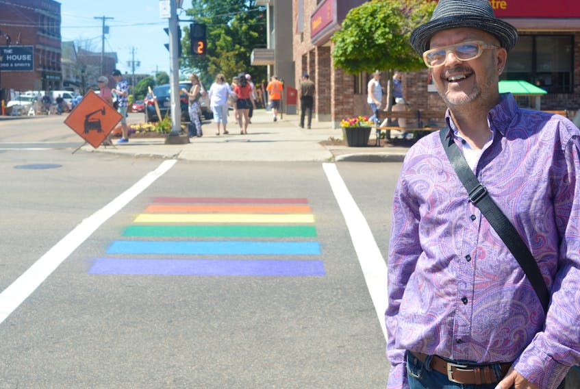 Charlottetown hairstylist Danny Evans says things like the City of Charlottetown’s rainbow crosswalks are signs of the fact the community has grown to embrace the 2SLGBTQIA+ community. Evans is set to participate in Pride P.E.I.’s 25th anniversary parade on Saturday, July 27.