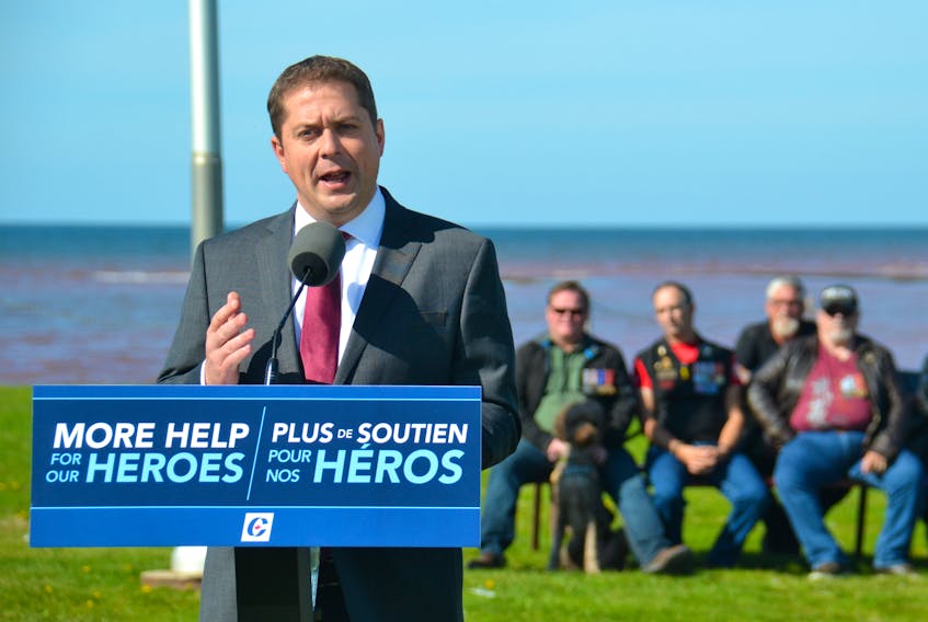 Conservative Leader Andrew Scheer announced Sunday in Prince Edward Island that a Conservative government would commit to clearing the backlog of Canadian military veterans’ benefit applications within 24 months. Scheer says this will require a significant increase in Veterans Affairs staffing levels.