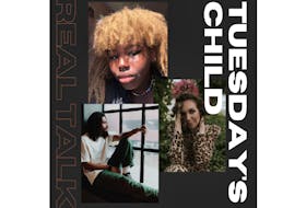 Daniel Butterfield (Vince The Messenger) and Zaneta Ambassa are pictured with award-winning P.E.I. singer/songwriter KINLEY in this promotional image for her new video, Tuesday’s Child.