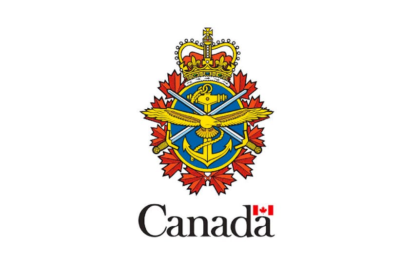 Canadian Armed Forces tri-service badge.