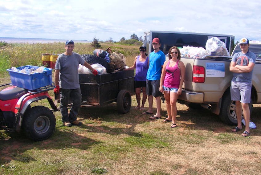 The Cascumpec Bay Watershed Association collected around 500 kg of litter from western P.E.I. shoreline on Aug. 18.